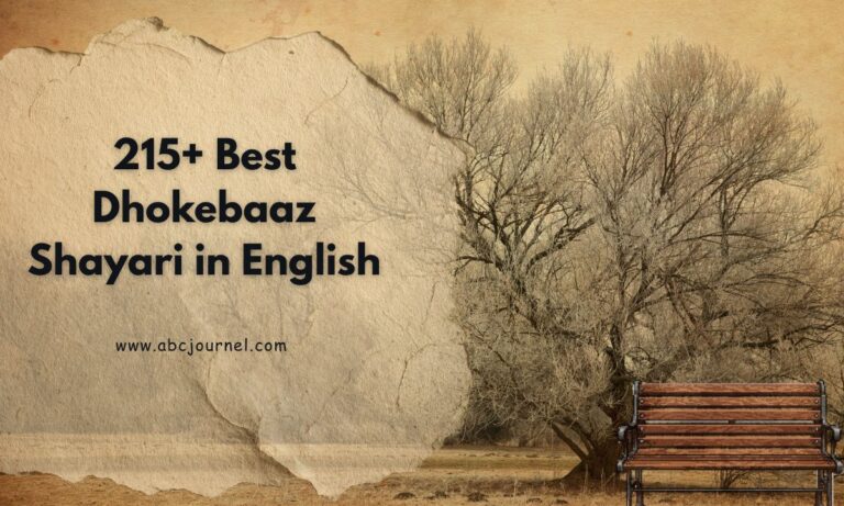 Best Dhokebaaz Shayari in English