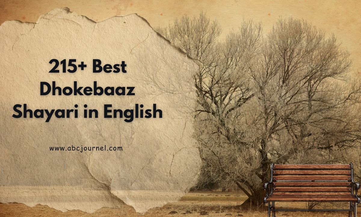 Best Dhokebaaz Shayari in English