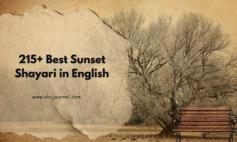 Best Sunset Shayari in English