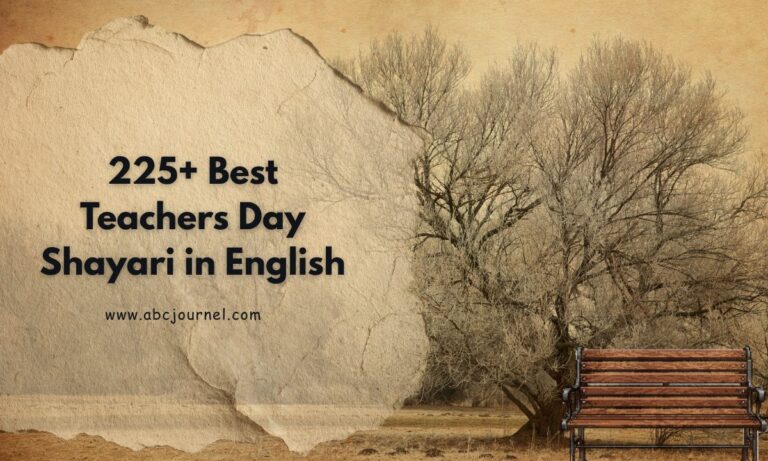 Best Teachers Day Shayari in English