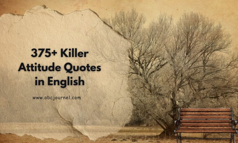 Killer Attitude Quotes in English