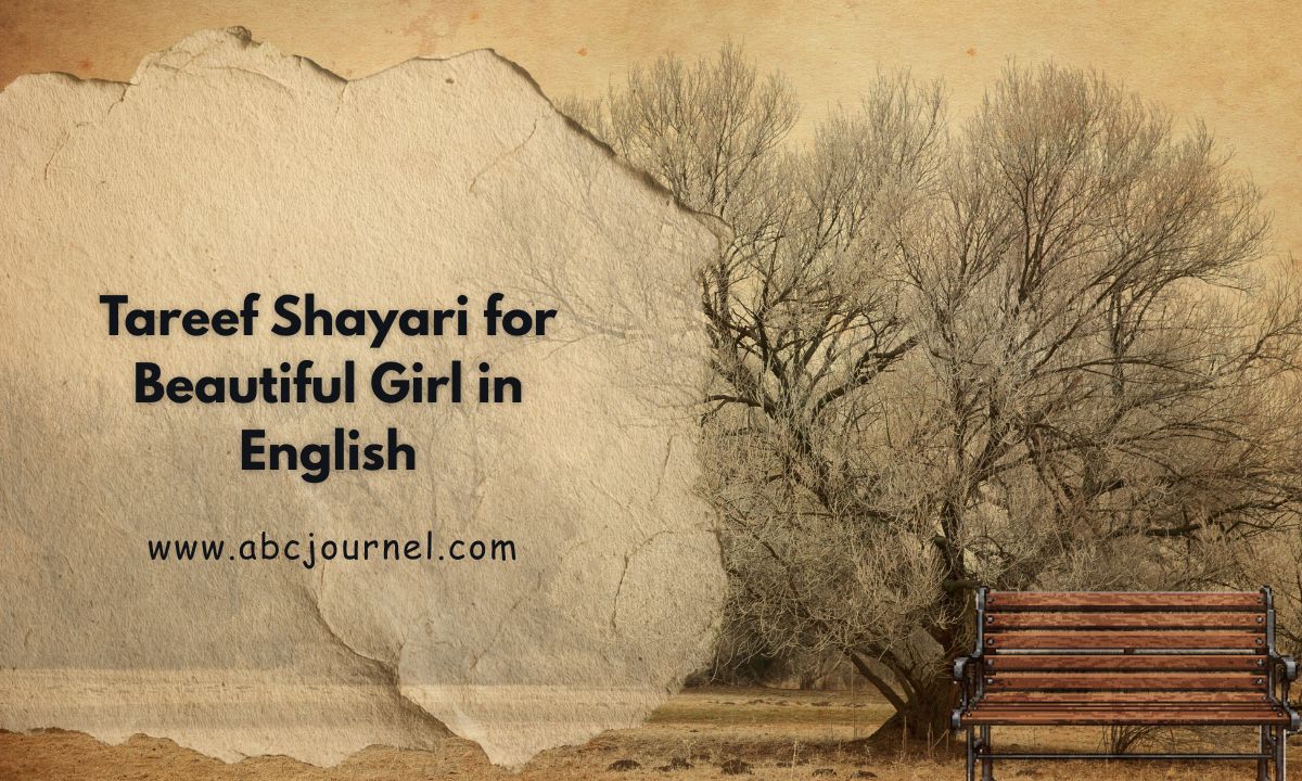 Tareef Shayari for Beautiful Girl in English