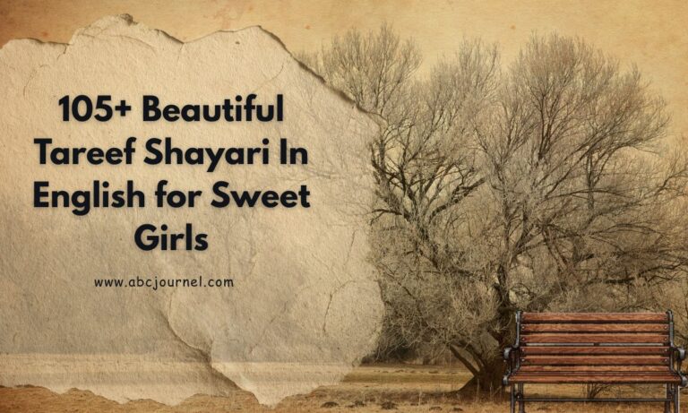 105+ Beautiful Tareef Shayari In English for Sweet Girls