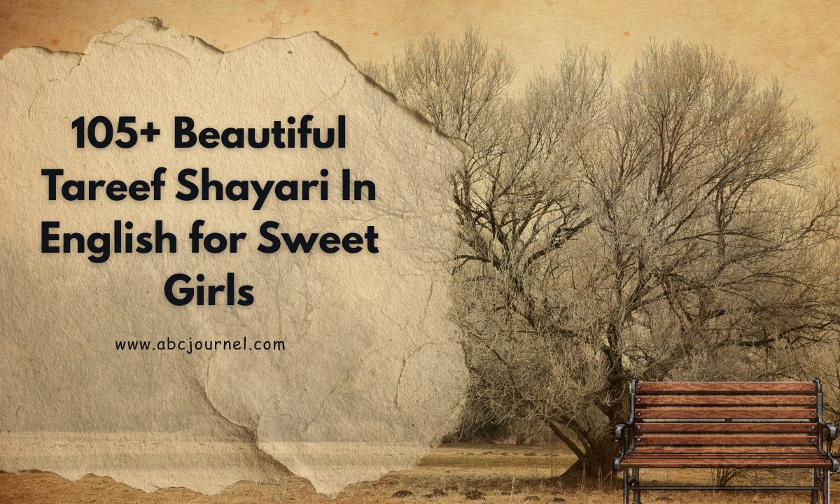 105+ Beautiful Tareef Shayari In English for Sweet Girls