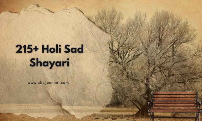 215+ Holi Sad Shayari