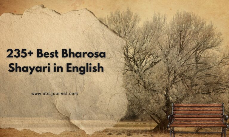 Best Bharosa Shayari in English