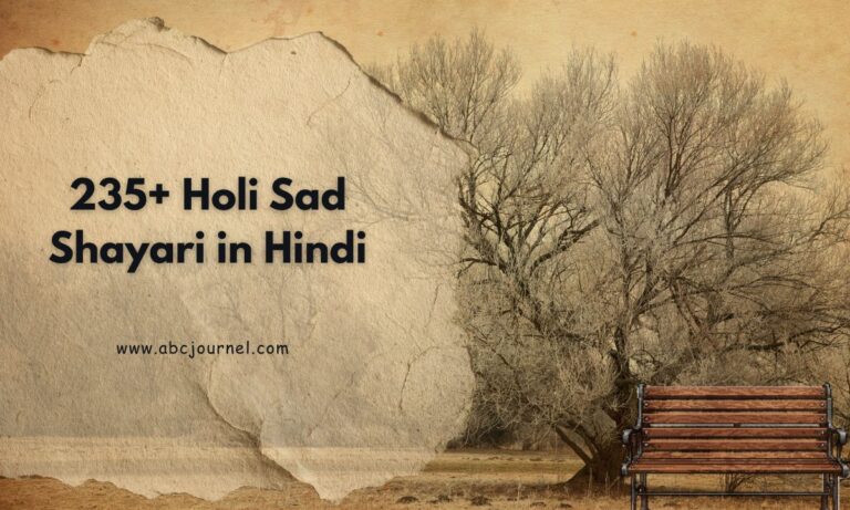 Holi Sad Shayari in Hindi