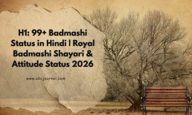 Badmashi Status in Hindi
