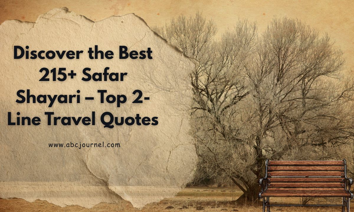 Best 215+ Safar Shayari