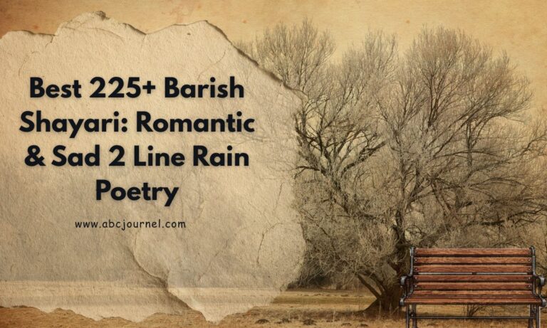Best 225+ Barish Shayari Romantic & Sad 2 Line Rain Poetry