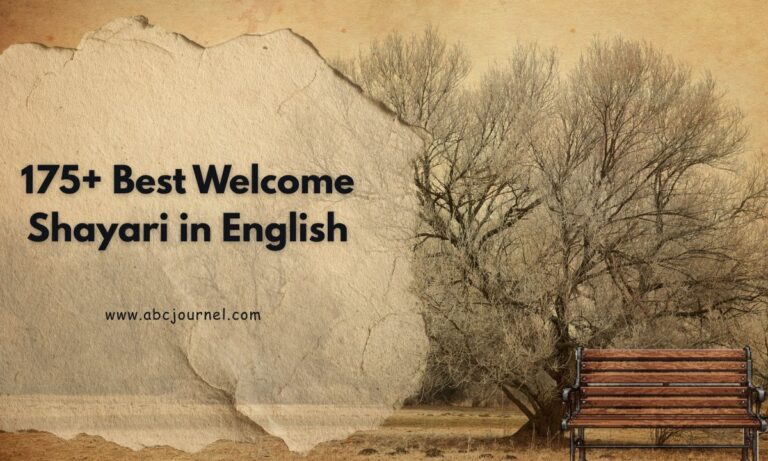 175+ Best Welcome Shayari in English