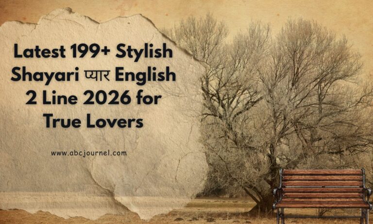 Latest 199+ Stylish Shayari प्यार English 2 Line 2026 for True Lovers
