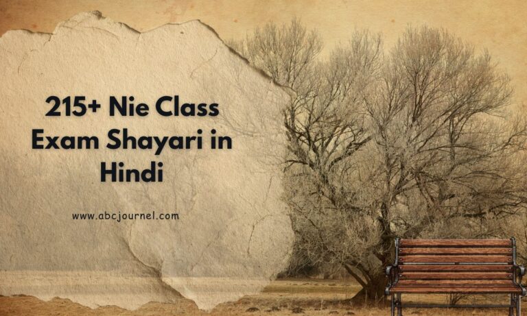 Nie Class Exam Shayari in Hindi
