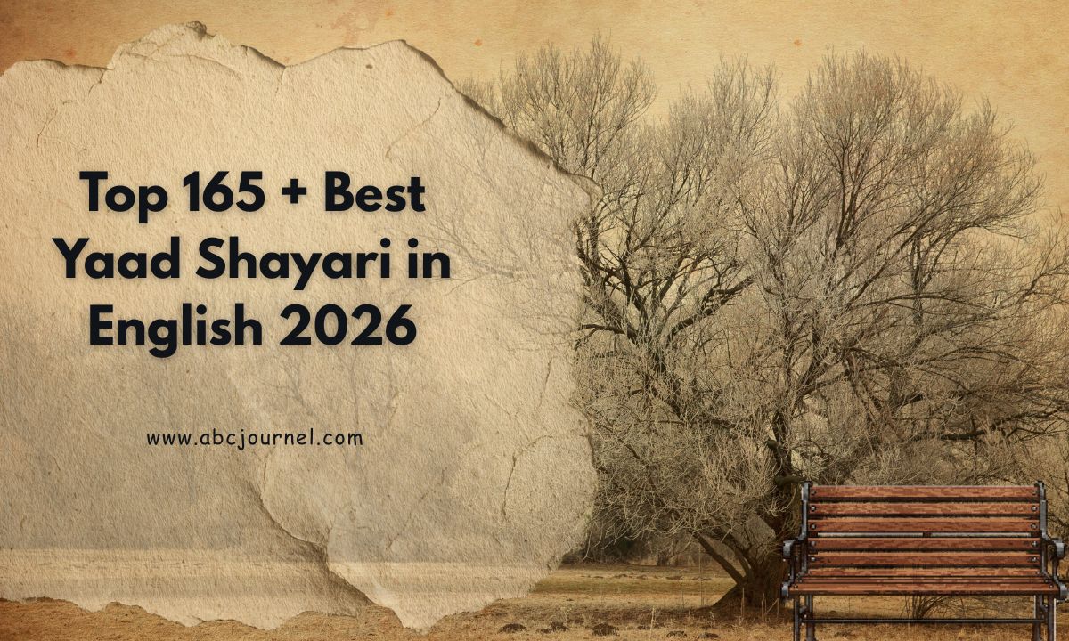 Top 165 + Best Yaad Shayari in English 2026