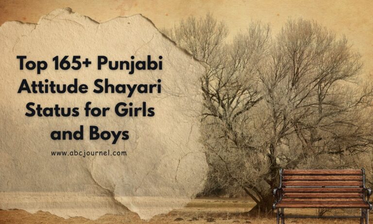 Top 165+ Punjabi Attitude Shayari Status for Girls and Boys