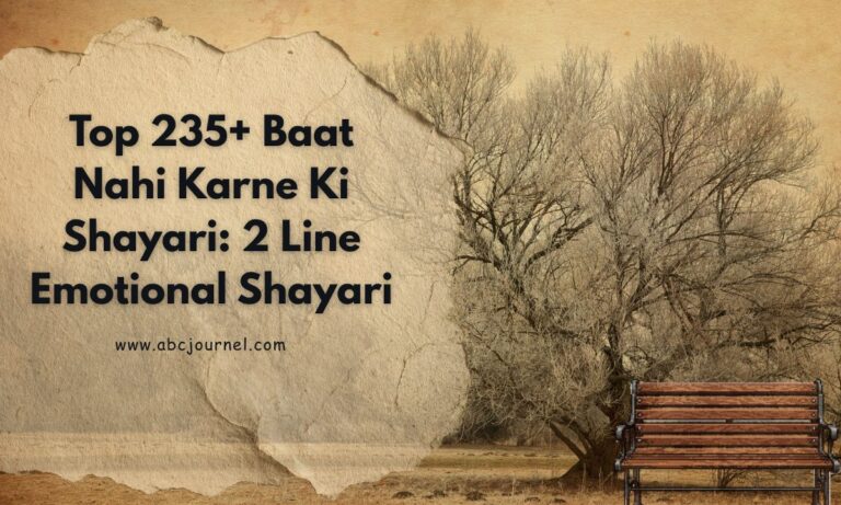 Top 235+ Baat Nahi Karne Ki Shayari 2 Line Emotional Shayari