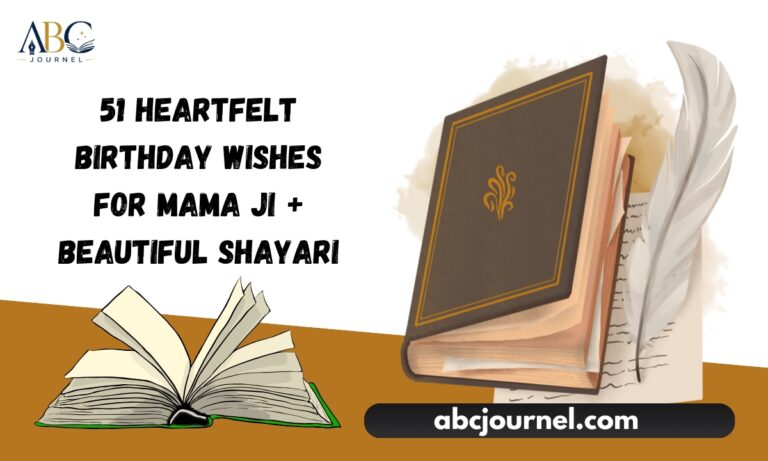 51 Heartfelt Birthday Wishes for Mama Ji + Beautiful Shayari