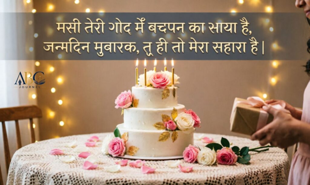 Birthday wishes for masi with beautiful shayari in hindi