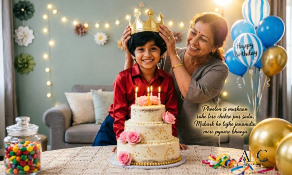 Blessing Birthday Shayari for Bhanja with Images
