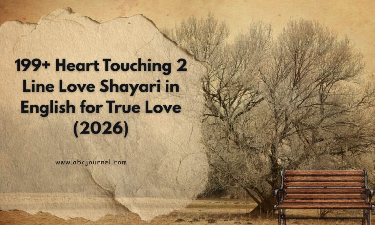 199+ Heart Touching 2 Line Love Shayari in English for True Love