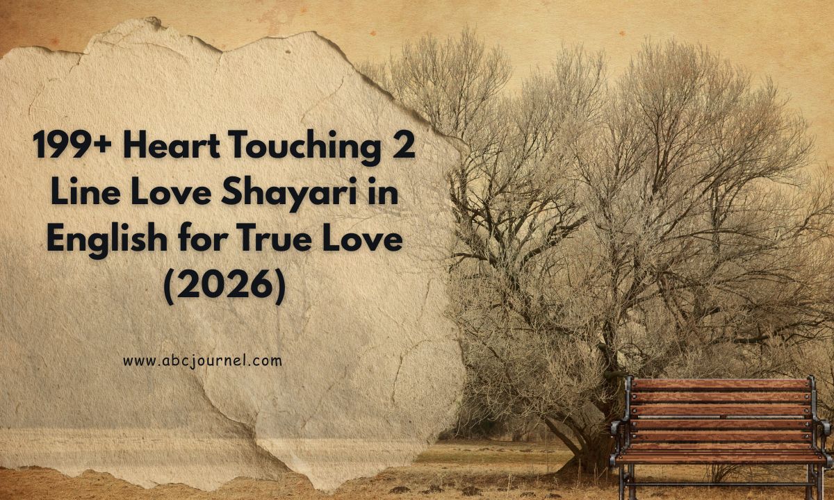 199+ Heart Touching 2 Line Love Shayari in English for True Love