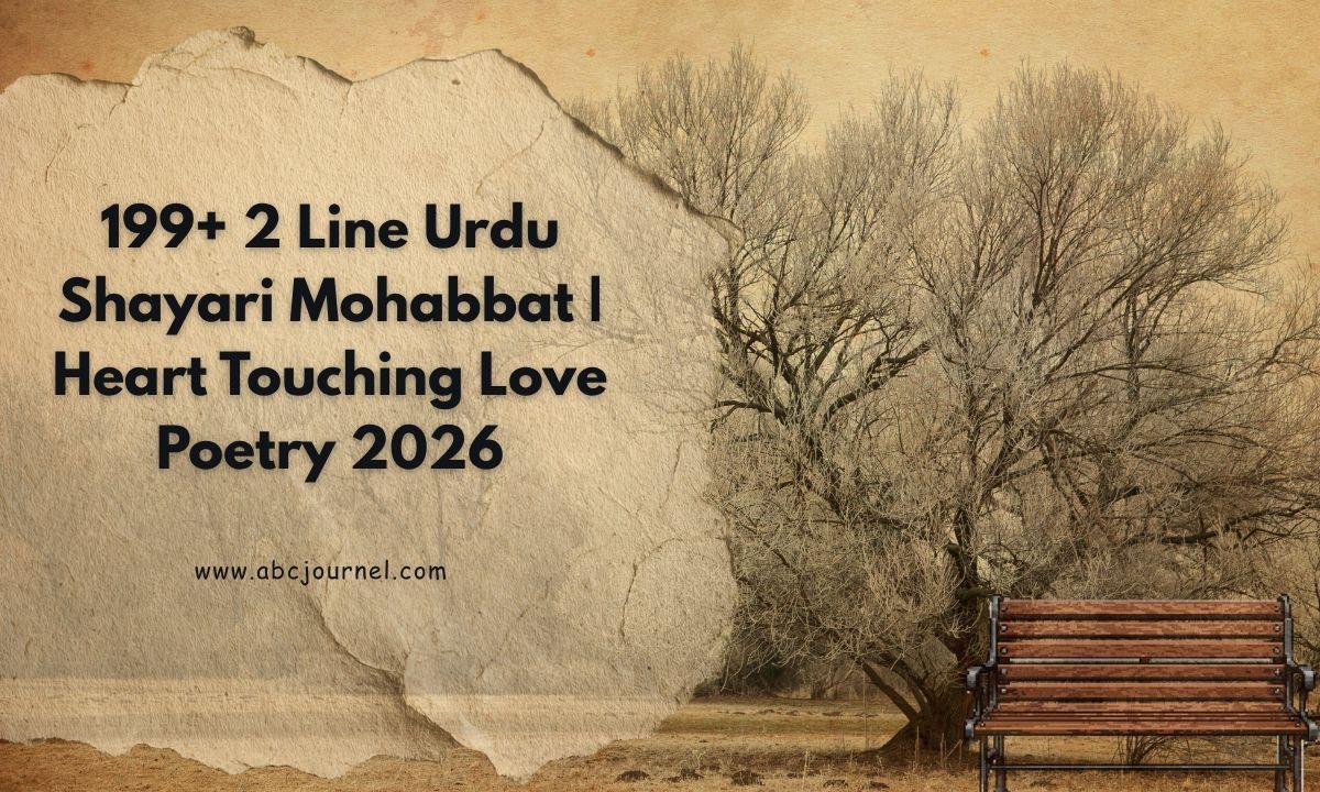 2 Line Urdu Shayari Mohabbat Heart Touching Love Poetry 2026