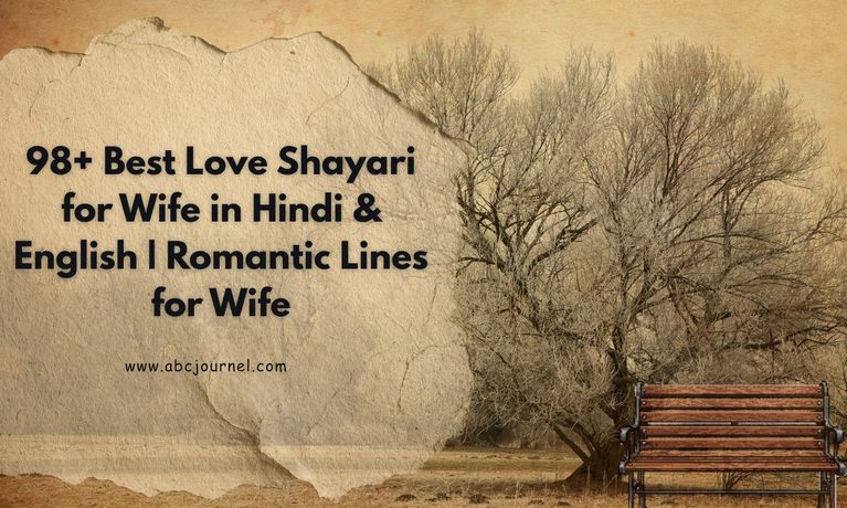 98+ Best Love Shayari for Wife in Hindi & English _ Romantic Lines for Wife