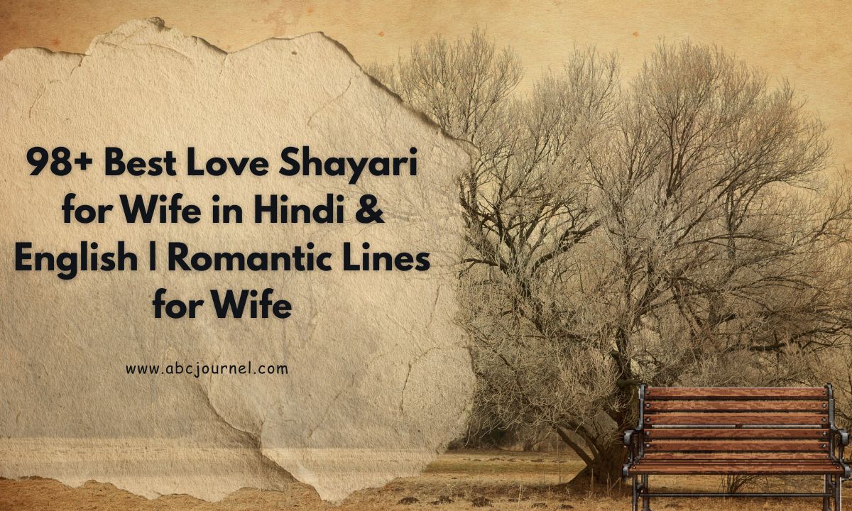 98+ Best Love Shayari for Wife in Hindi & English _ Romantic Lines for Wife