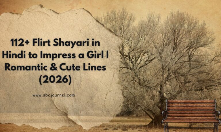 Flirt Shayari in Hindi to Impress a Girl Romantic & Cute Lines (2026)