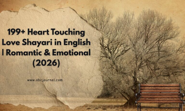 Heart Touching Love Shayari in English Romantic & Emotional (2026)