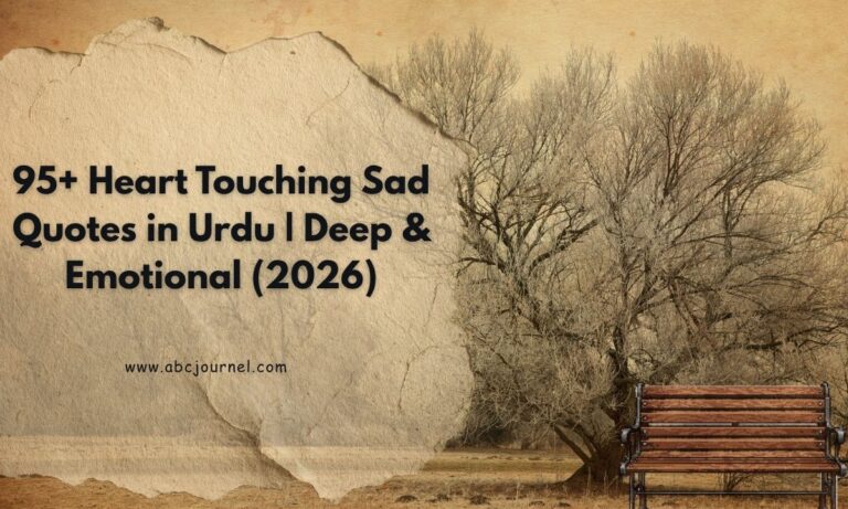 Heart Touching Sad Quotes in Urdu Deep & Emotional (2026)